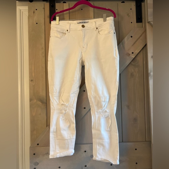 Express White Ankle & Cropped Jeans - Picture 1 of 4